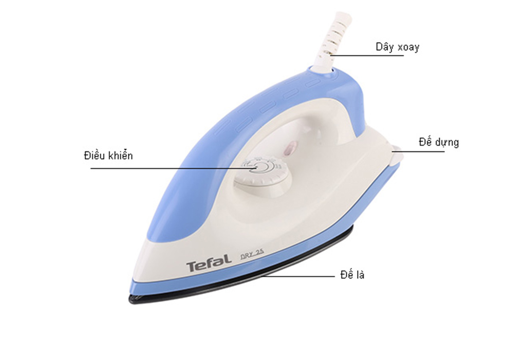 Bàn Ủi Khô Tefal FS2525 - Trắng Xanh - Hàng chính hãng